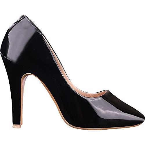 Shoetopia Womens/Girls Black Solid Stiletto Pumps