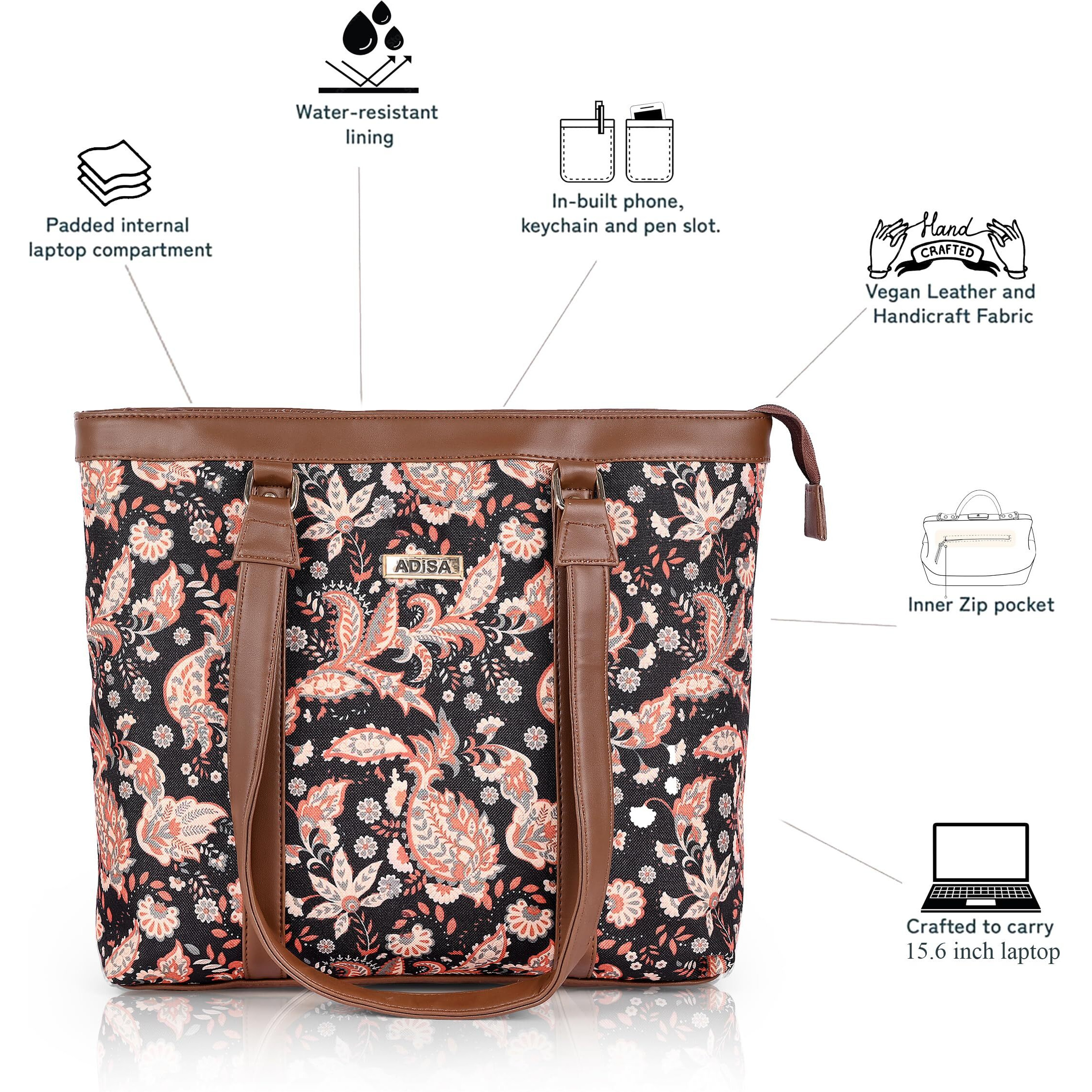 Adisa Women's Western (Black-Peach)