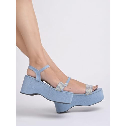 Shoetopia Women's Platform Heel Sandal
