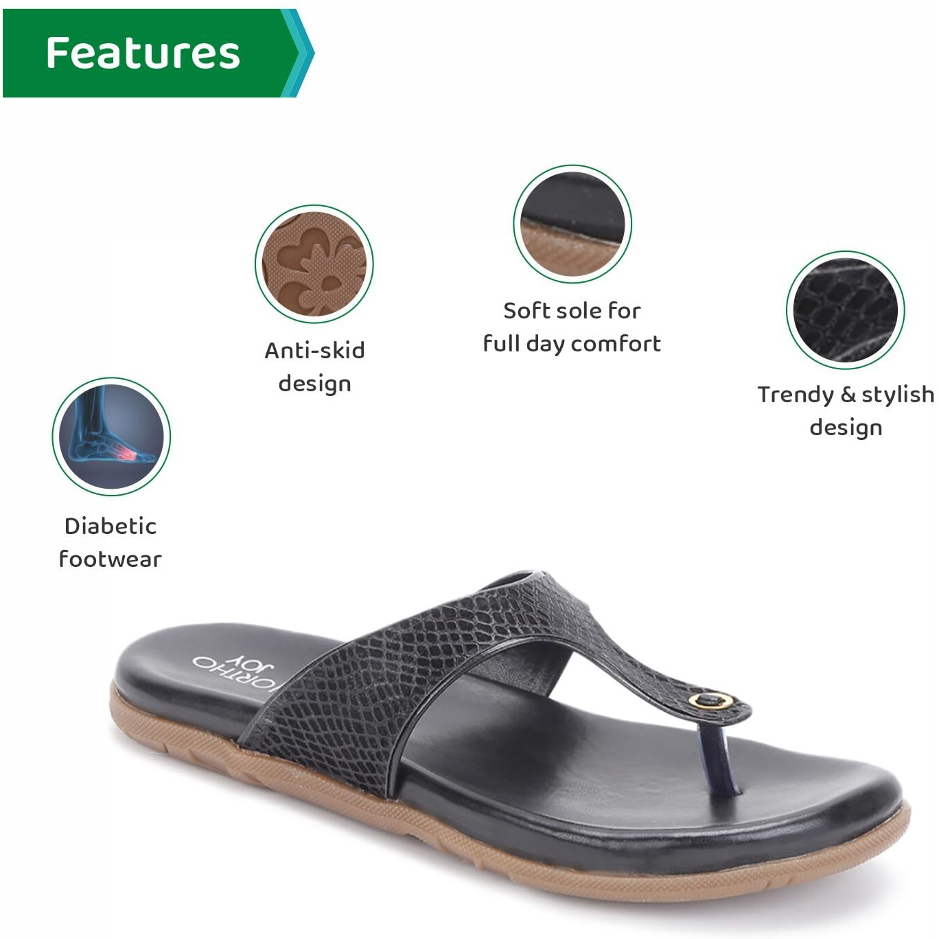 Ortho Joy Fancy Doctor Slippers || Comfortable Sandals For Women Stylish