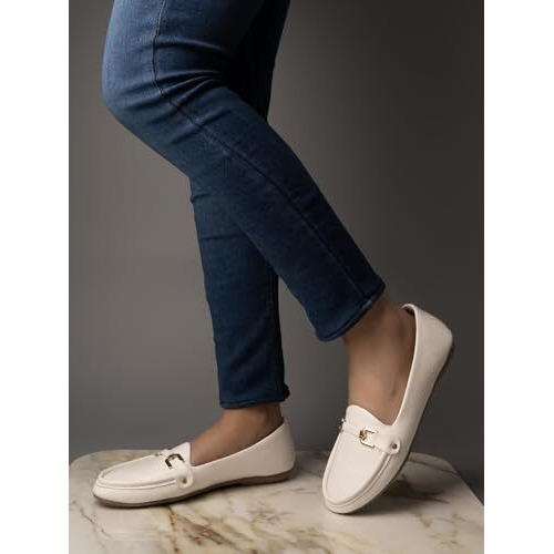 Shoetopia Girls Hr-04 White Ballet Flat - 8 Uk (Girls-Hr-04-White)