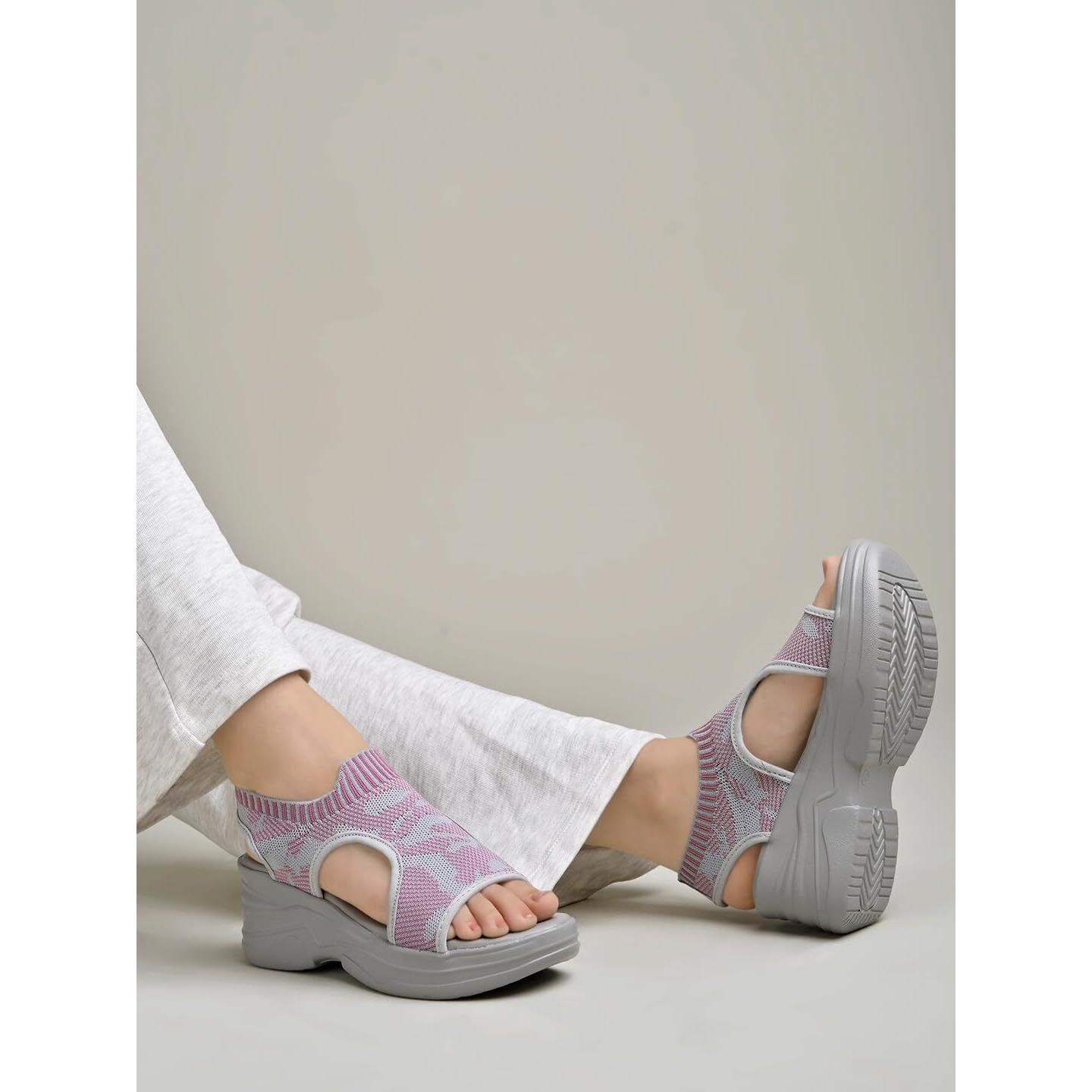 Shoetopia Women's Sandal-8 Kids Uk (Nazi-Grey)-Eu41
