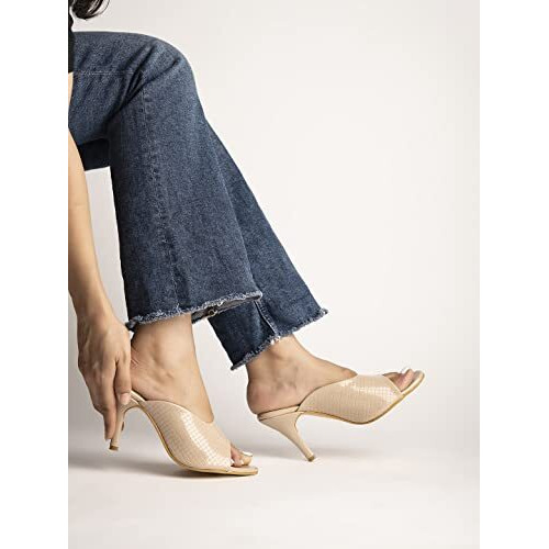 Shoetopia Girls Girls-Hn-975 Beige Heeled Sandal - 6 Uk (Girls-Hn-975-Beige)