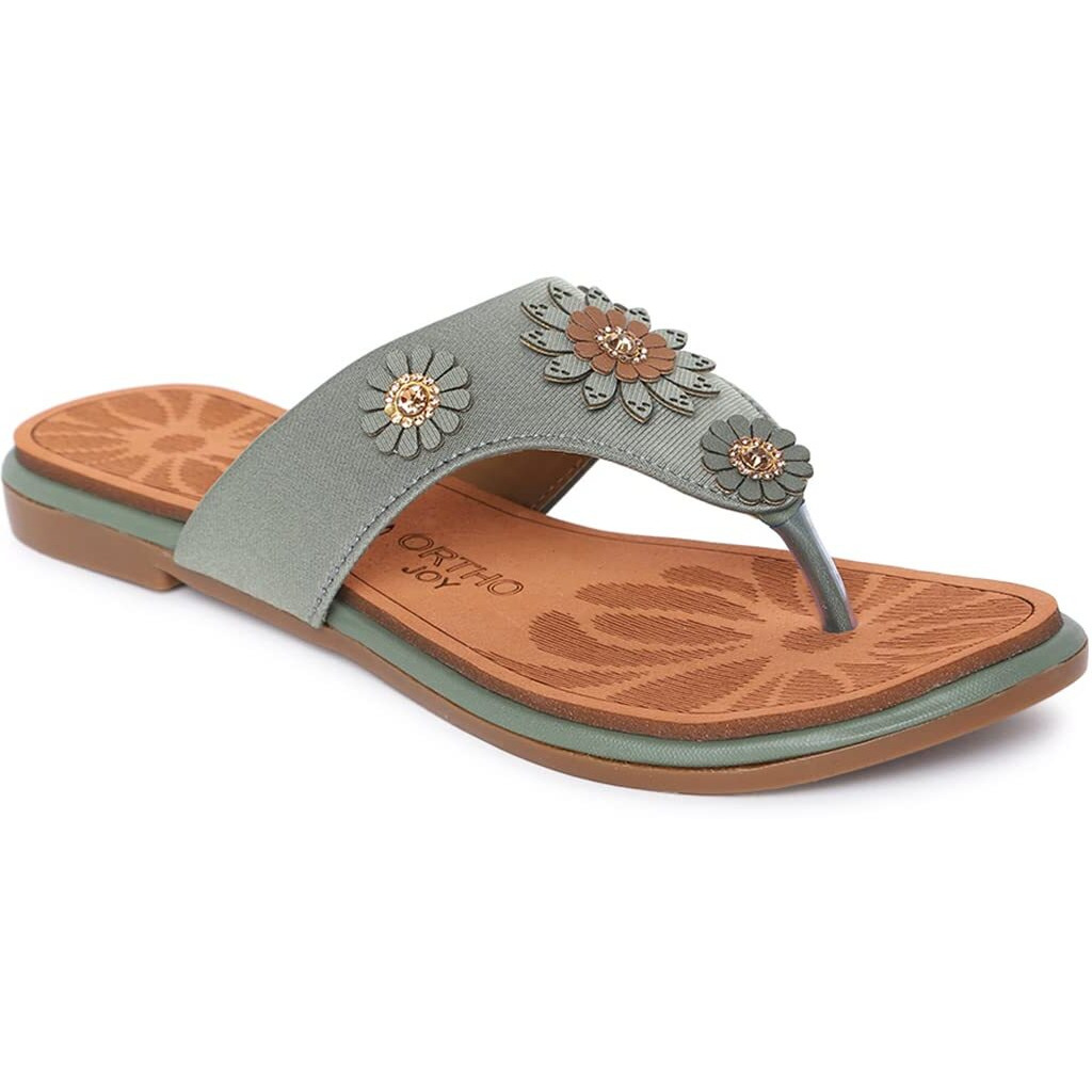 Ortho Joy Extra-Soft Doctor Slippers For Women Grey Color