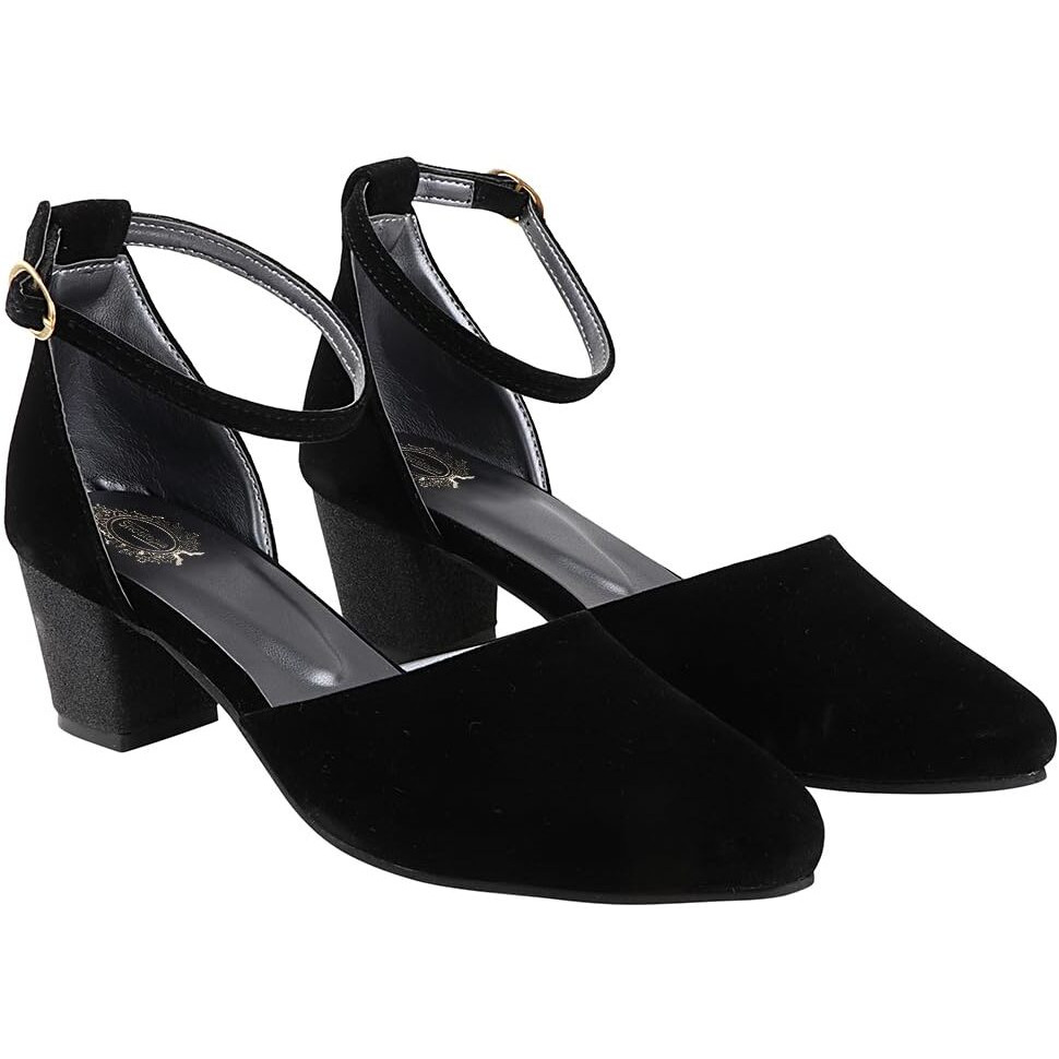 Shoetopia Girls Girls-Belly-J2 Black Sandal - 7 Uk (Girls-Belly-J2-Black)