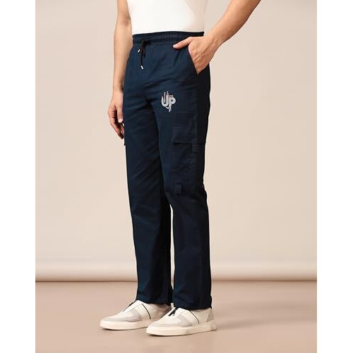 Toplot Cotton Multi-Pocket Cargo Pant For Men (Men-Up-Cargo-5178-Navy-28) Blue