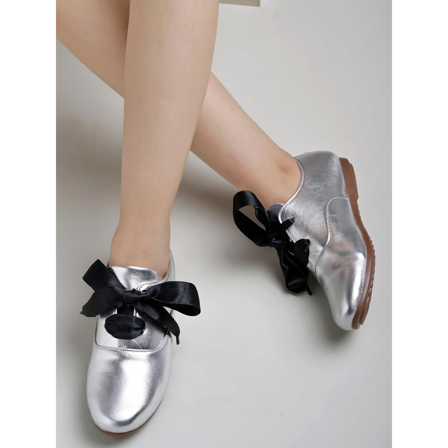 Shoetopia Smart Casual Silver Sneakers For Women & Girls-Eu39