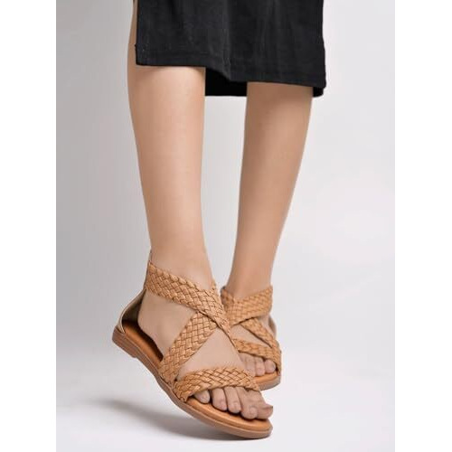 Shoetopia Women's Block Heel Sandal (3 Uk)