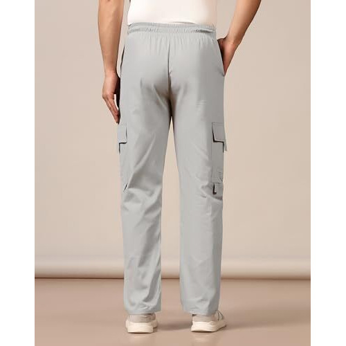 Toplot Cotton Multi-Pocket Cargo Pant For Men (Men-Up-Cargo-5178-Silver-30)