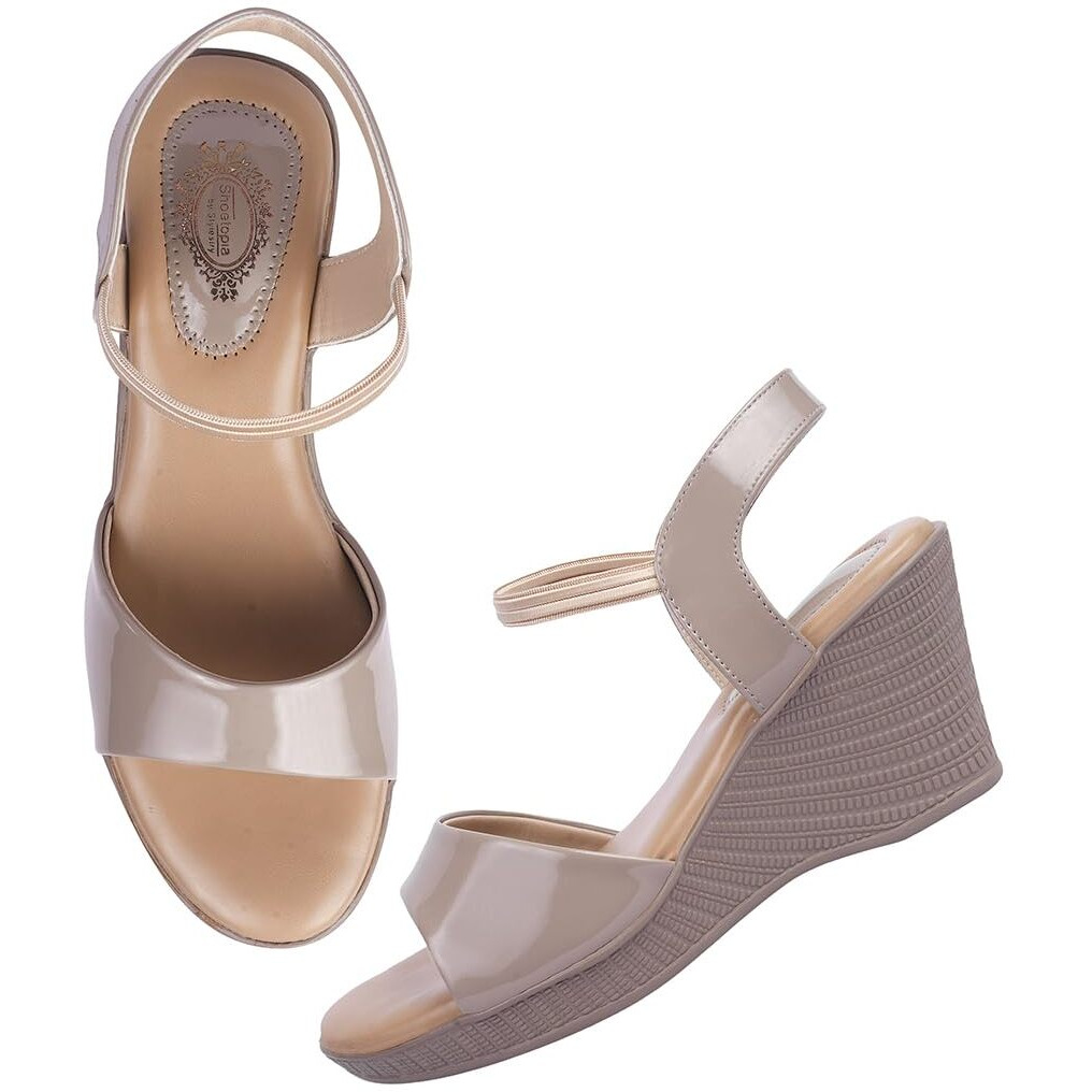 Shoetopia Women's Wedge Sandal-5 Kids Uk (Girls-Charger-Grey)-Eu38