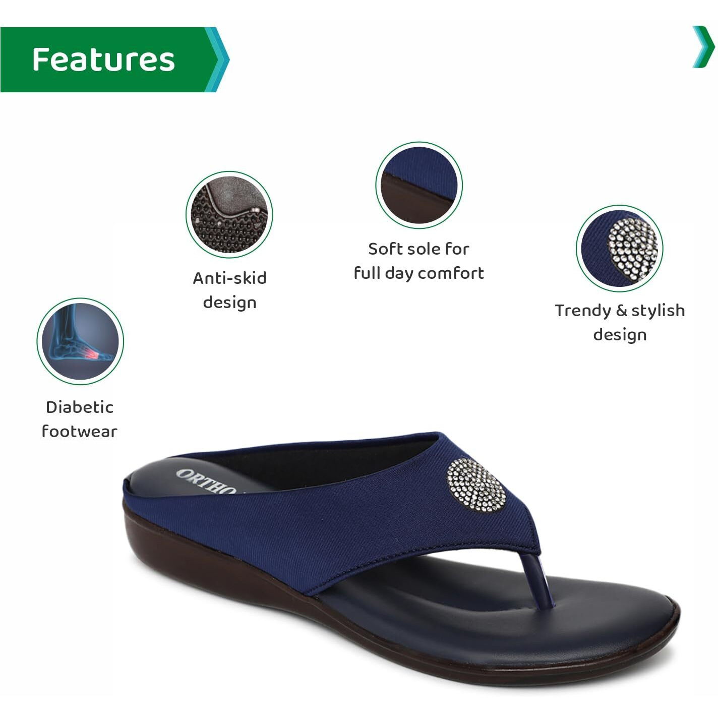 Ortho Joy Fancy Doctor Slipper For Women || Orthopedic Fashionable Women Slipper