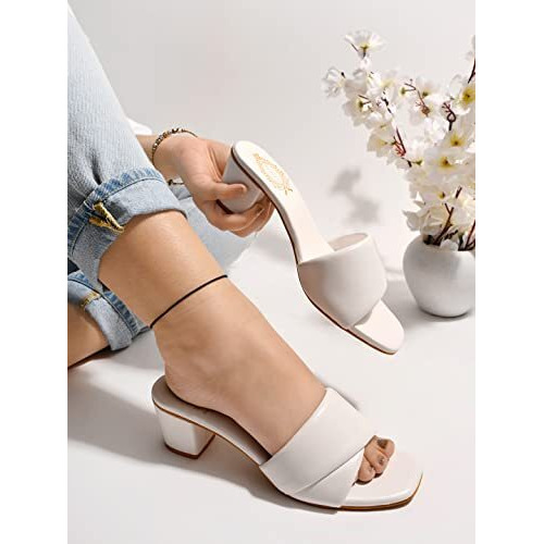 Shoetopia Girls Heel-311 White Heeled Sandal - 5 Uk (Girls-Heel-311-White)