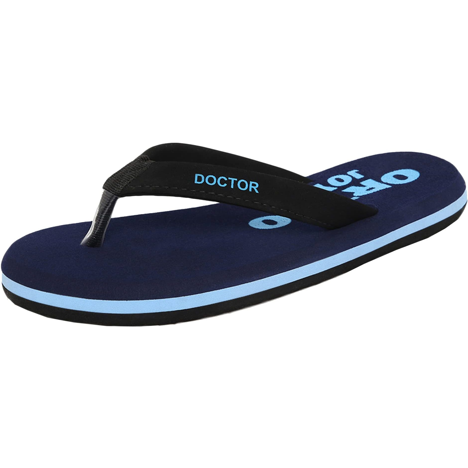 Ortho Joy Soft Orthopedic And Diabetic Super Fit Comfort Doctor Slipper For Men - Navy Blue