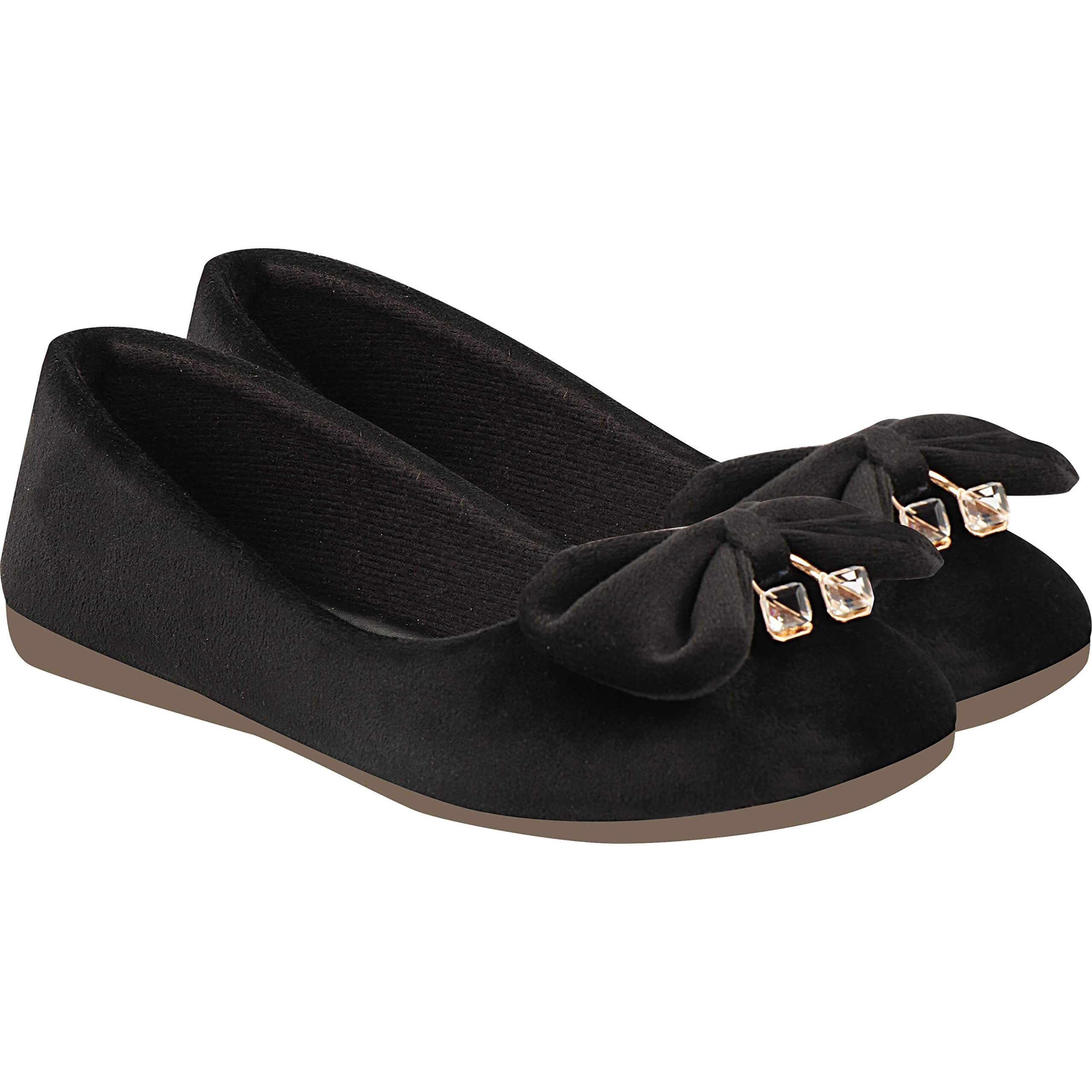 Shoetopia Girls Black Trending Stylish Comfortable Bellies