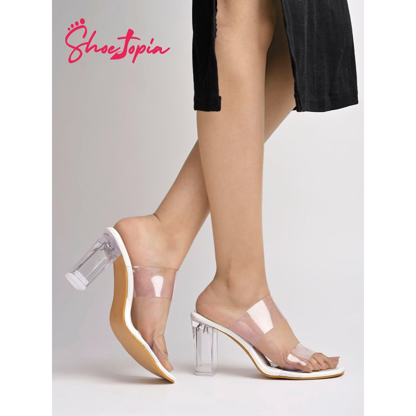 Shoetopia Women's Girls-Heel-3977 Heeled Sandal-8 Kids Uk (Girls-Heel-3977-White)-Eu41