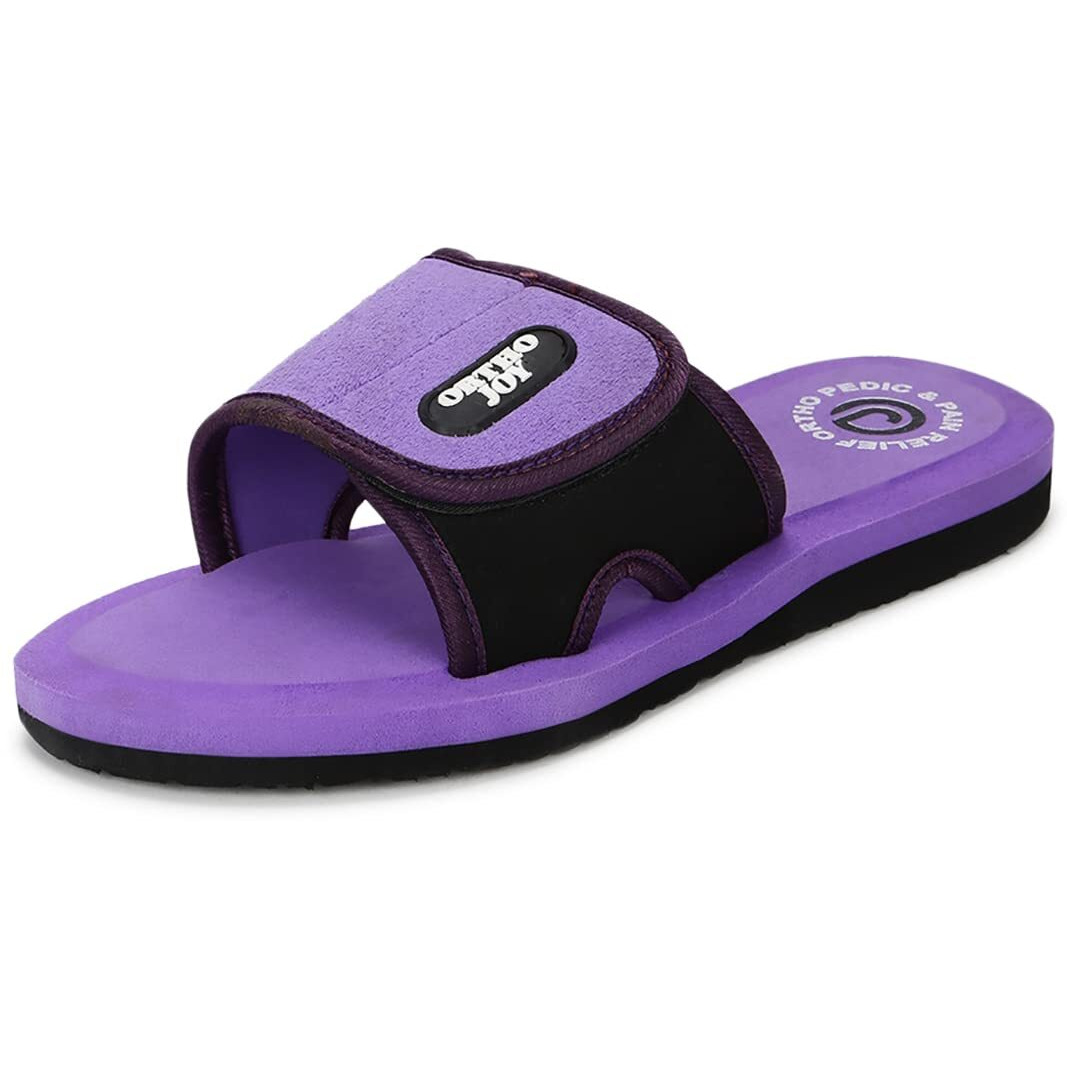Ortho Joy Fancy Doctor Slipper For Women || Comfortable Ortho Slipper For Women (Purple)
