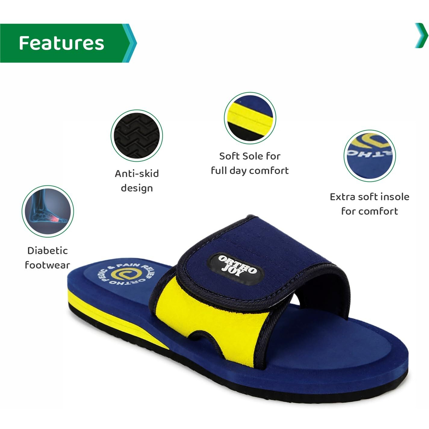 Ortho Joy Fancy Doctor Slipper For Women || Comfortable Ortho Slipper For Women