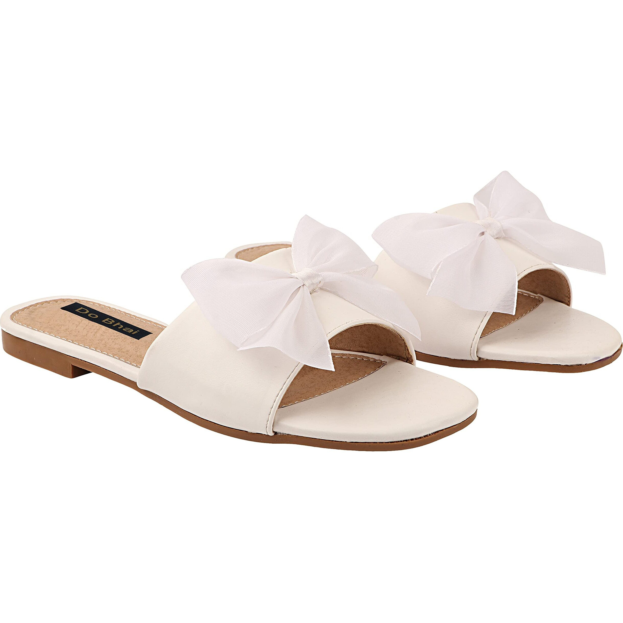 Shoetopia Girls White Stylish Trending Flats-Eu42