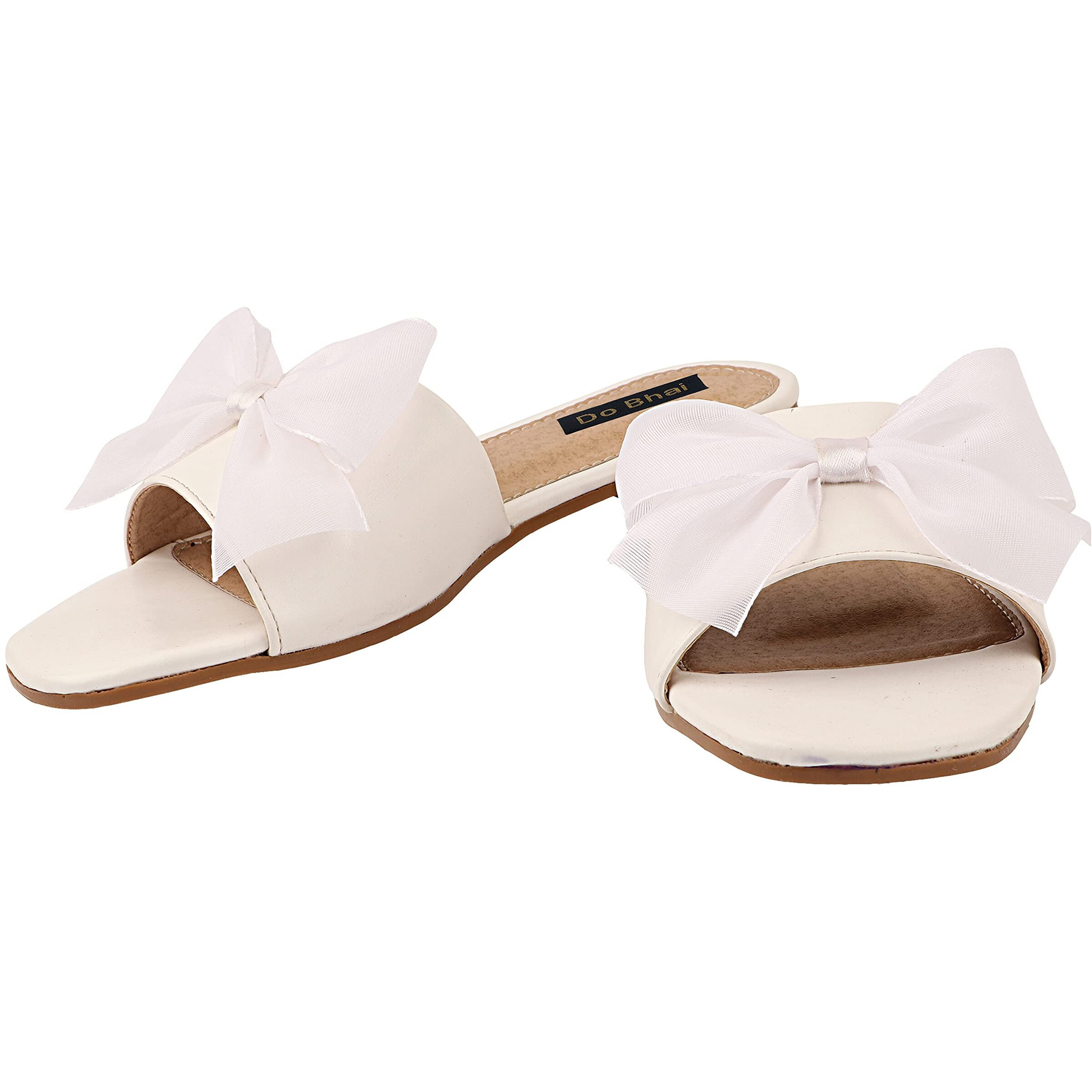 Shoetopia Girls White Stylish Trending Flats-Eu42