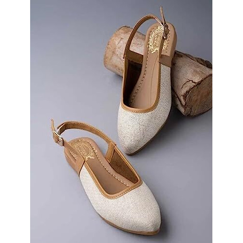 Shoetopia Girls Jute White Flat Sandal - 7 Uk (Girls-Jute-White)