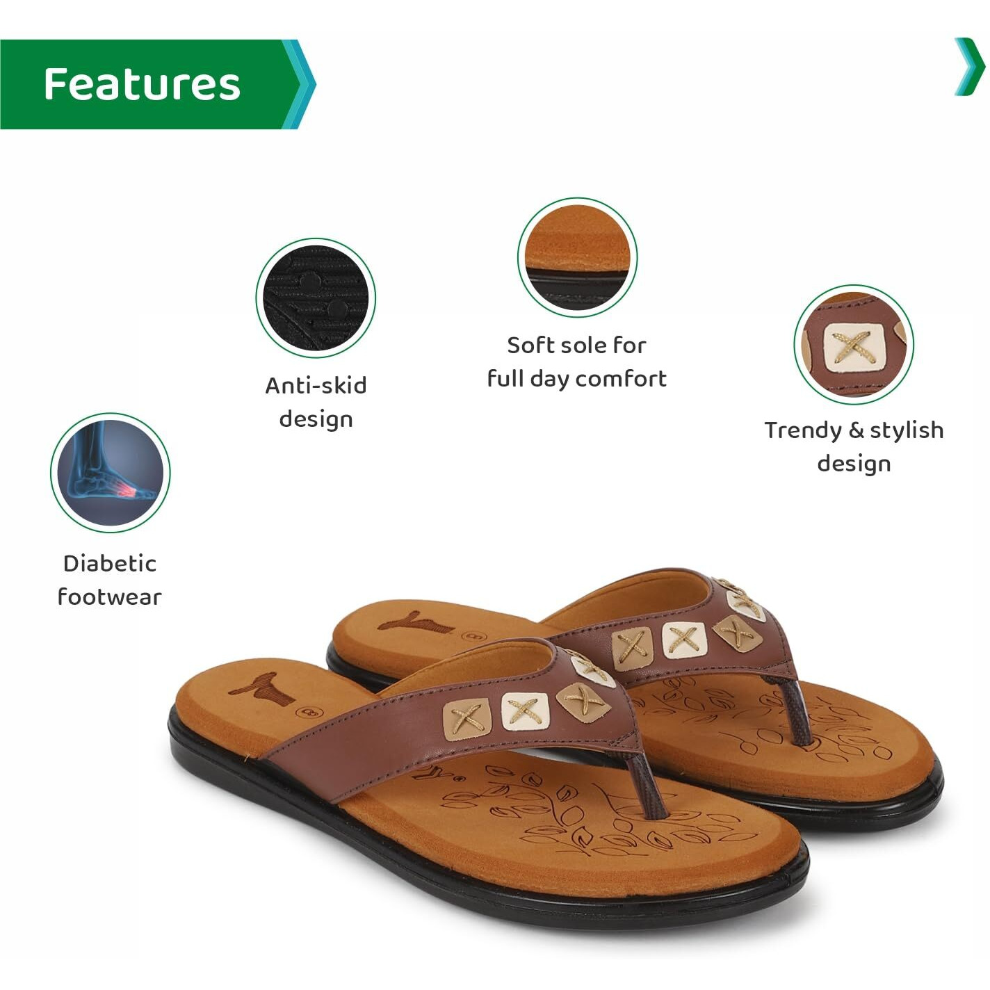 Ortho Joy Doctor Slipper For Women Fancy || Orthopedic Women's Fashion Slipper || Comfortable Slippers