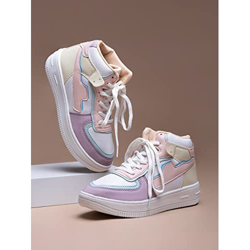 Shoetopia Girls Mla Pink Sneaker - 5 Uk (Girls-Mla-Pink)