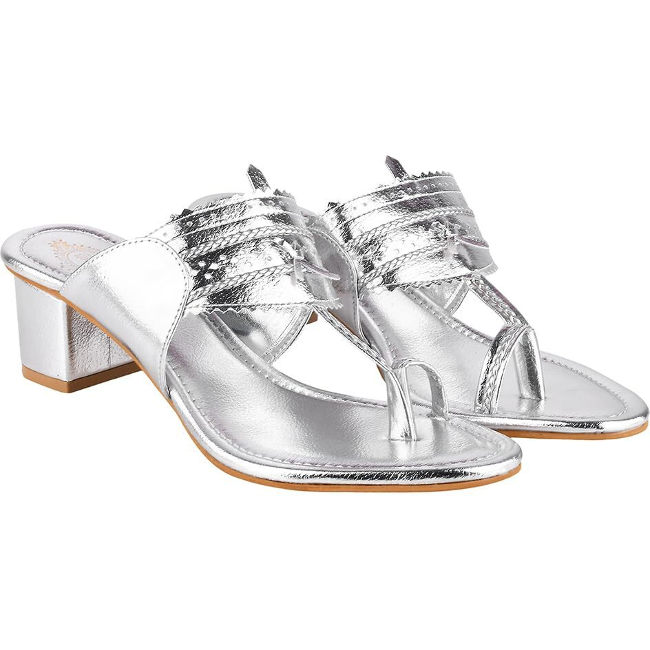 Shoetopia Girls Kh-5555 Silver Heeled Sandal - 6 Uk (Girls-Kh-5555-Silver)