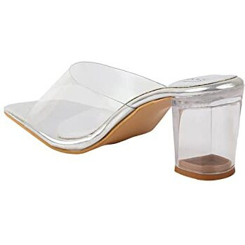 Shoetopia Girls Toy Silver Heeled Sandal - 8 Uk (Girls-Toy-Silver)