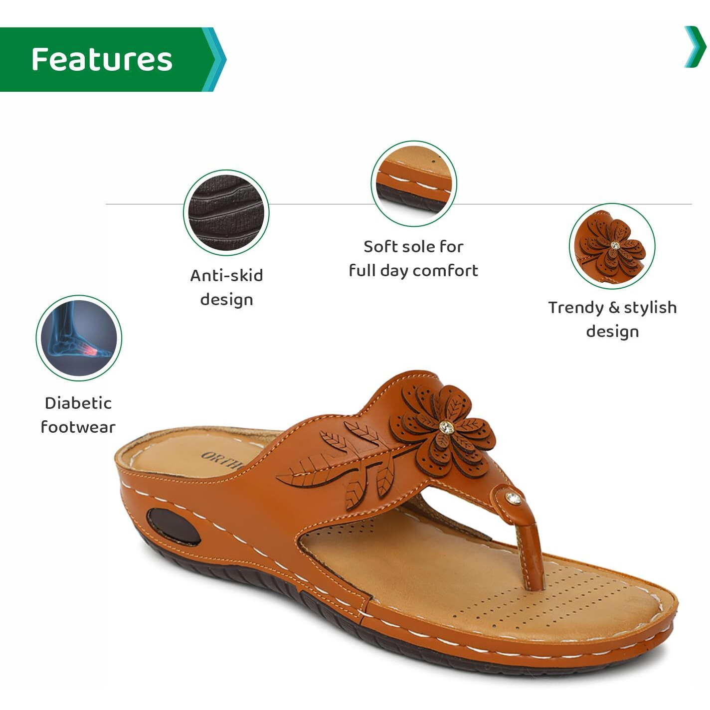 Ortho Joy Doctor Slipper For Women || Orthopedic Fashionable Women Slipper