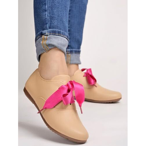 Shoetopia Girls Priya Beige Dress Shoe - 7 Uk (Girls-Priya-Beige)