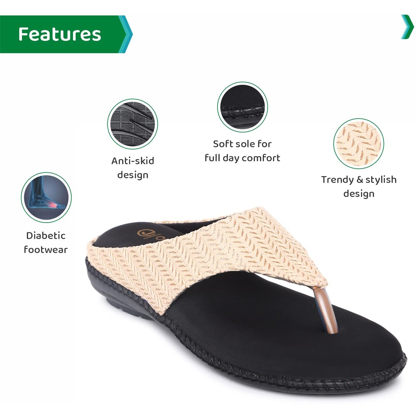 Ortho Joy Extra-Soft Doctor Slippers For Women || Fancy Slippers For Women