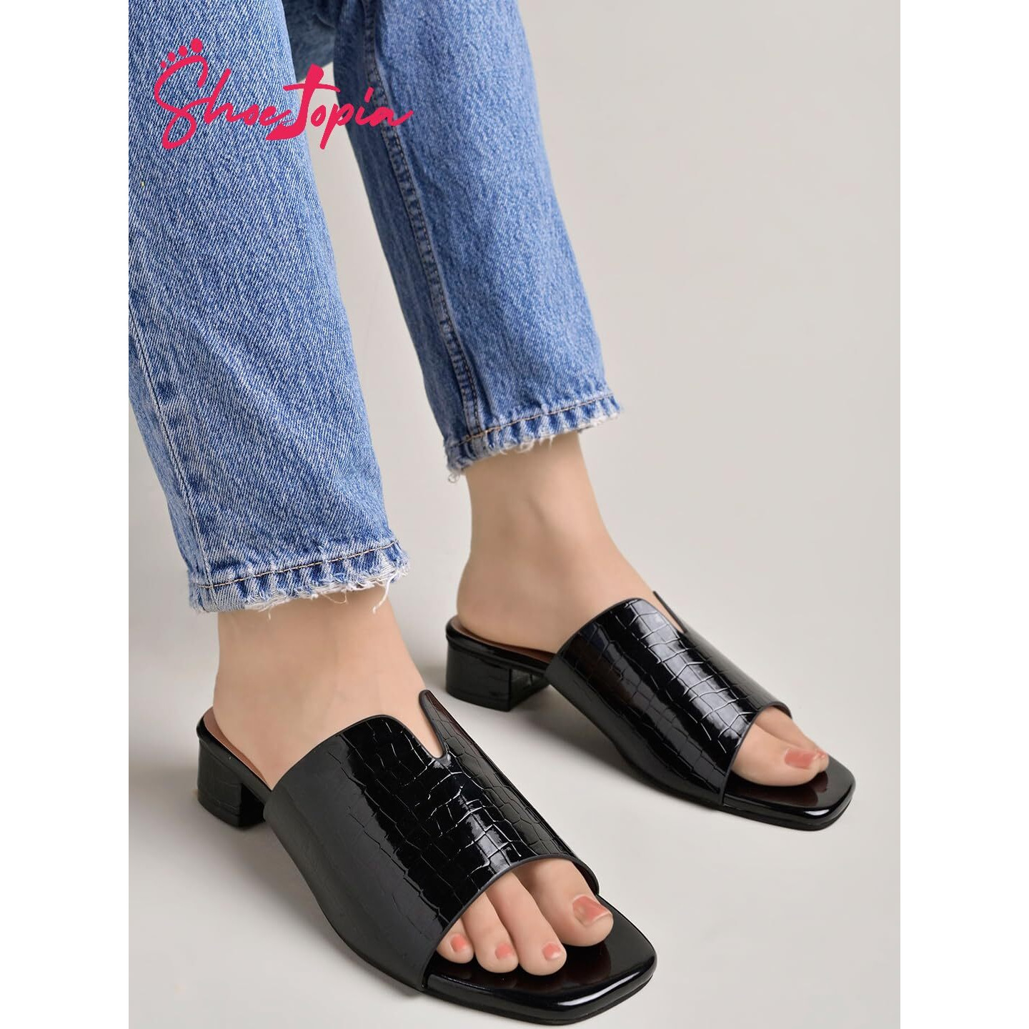 Shoetopia Women's Heel-321 Heeled Sandal-6 Kids Uk (Heel-321-Black)-Eu39