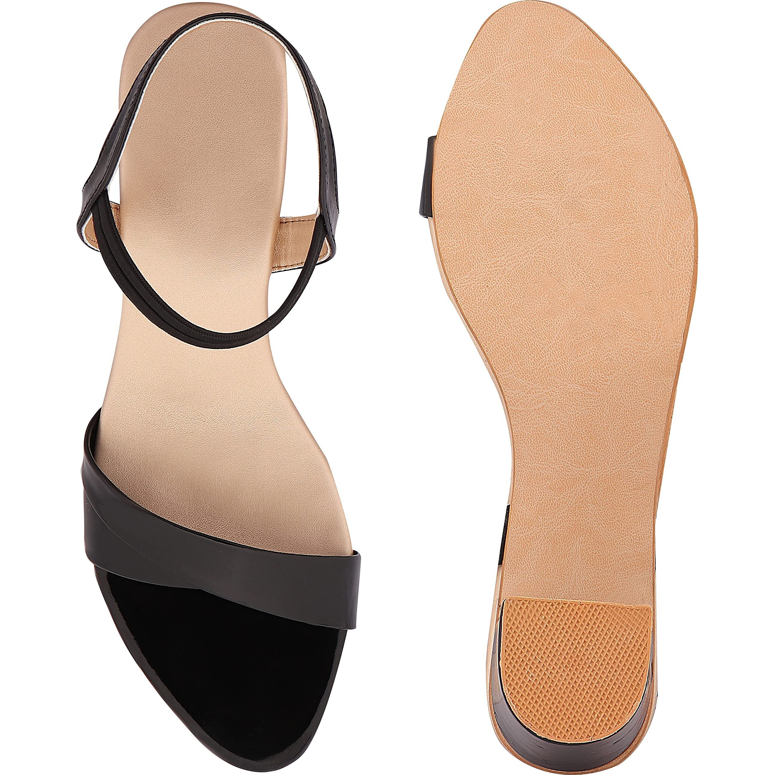 Shoetopia Women's & Girl's Black Pointed Toe Block Heels