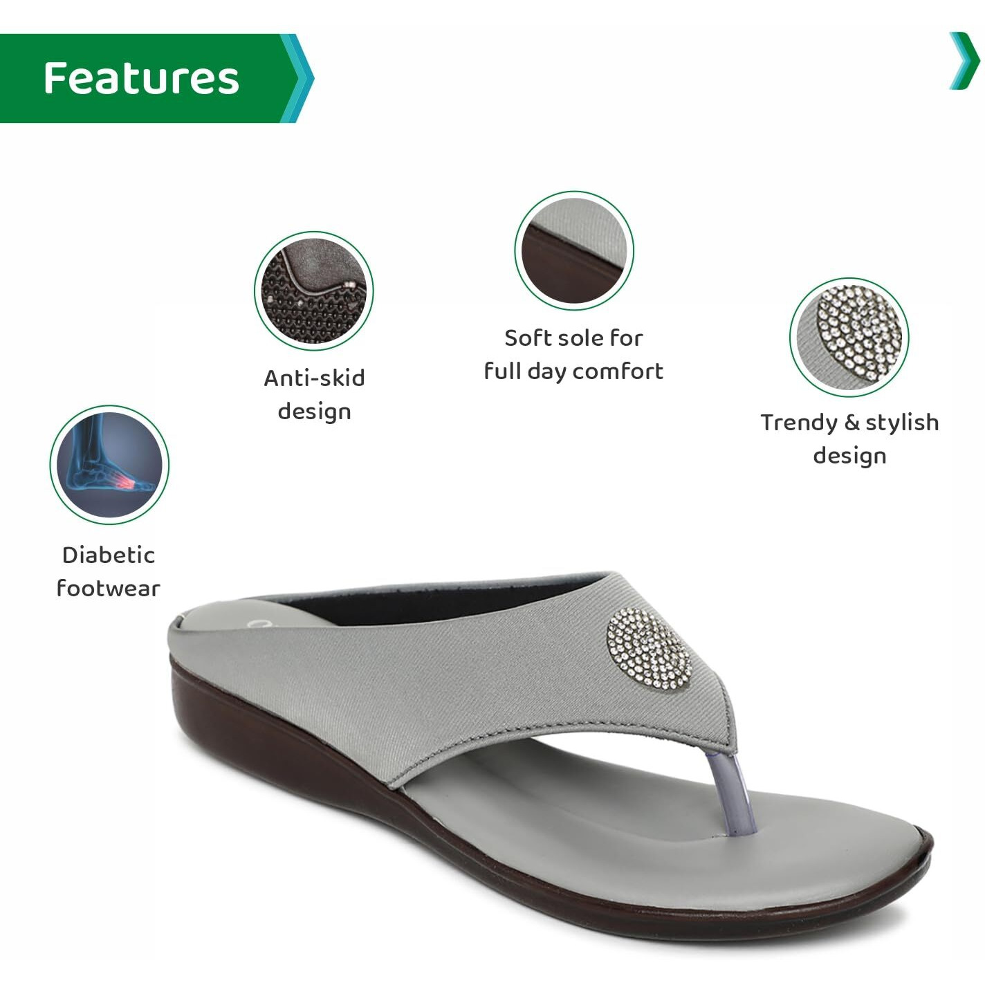 Ortho Joy Fancy Doctor Slipper For Women || Orthopedic Fashionable Women Slipper