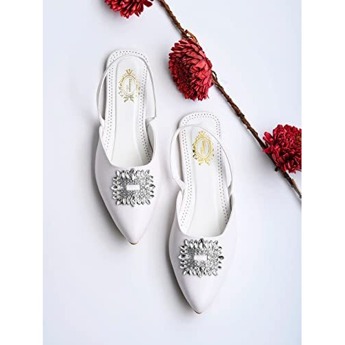 Shoetopia Girls Bantu-891 White Flat Sandal - 7 Uk (Girls-Bantu-891-White)