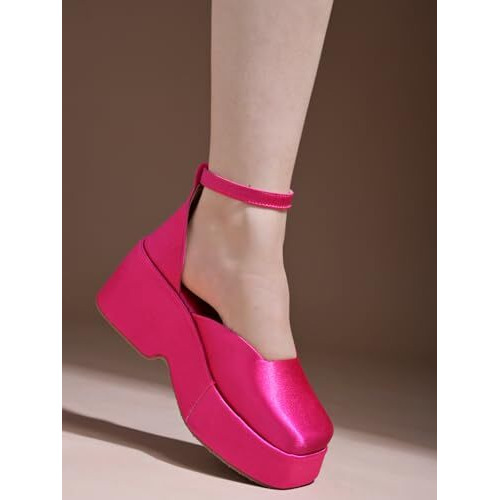 Shoetopia Stylish Pink Chic Pumps For Women & Girls /Eu37