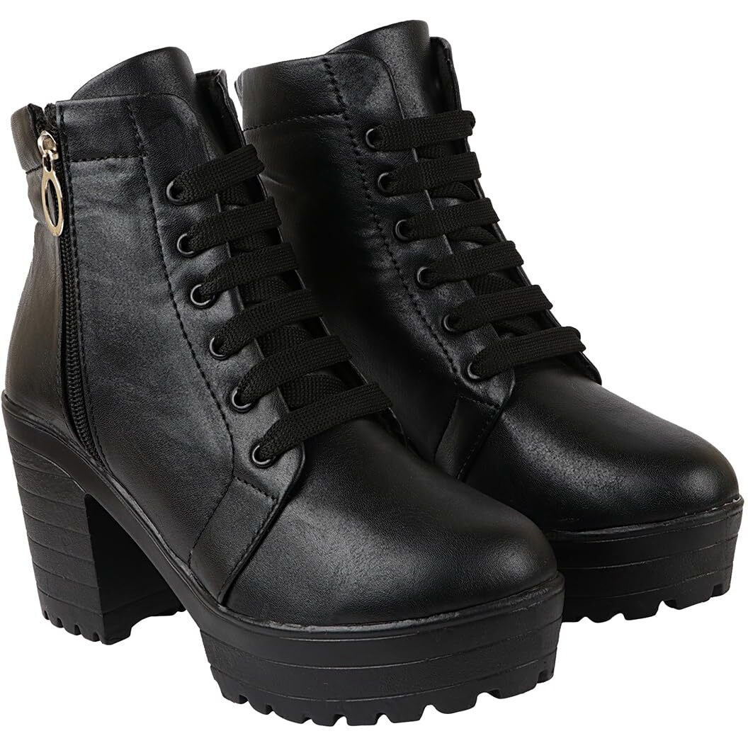Shoetopia Girls Bt-Paris Black Ankle Boot - 6 Uk (Girls-Bt-Paris-Black)
