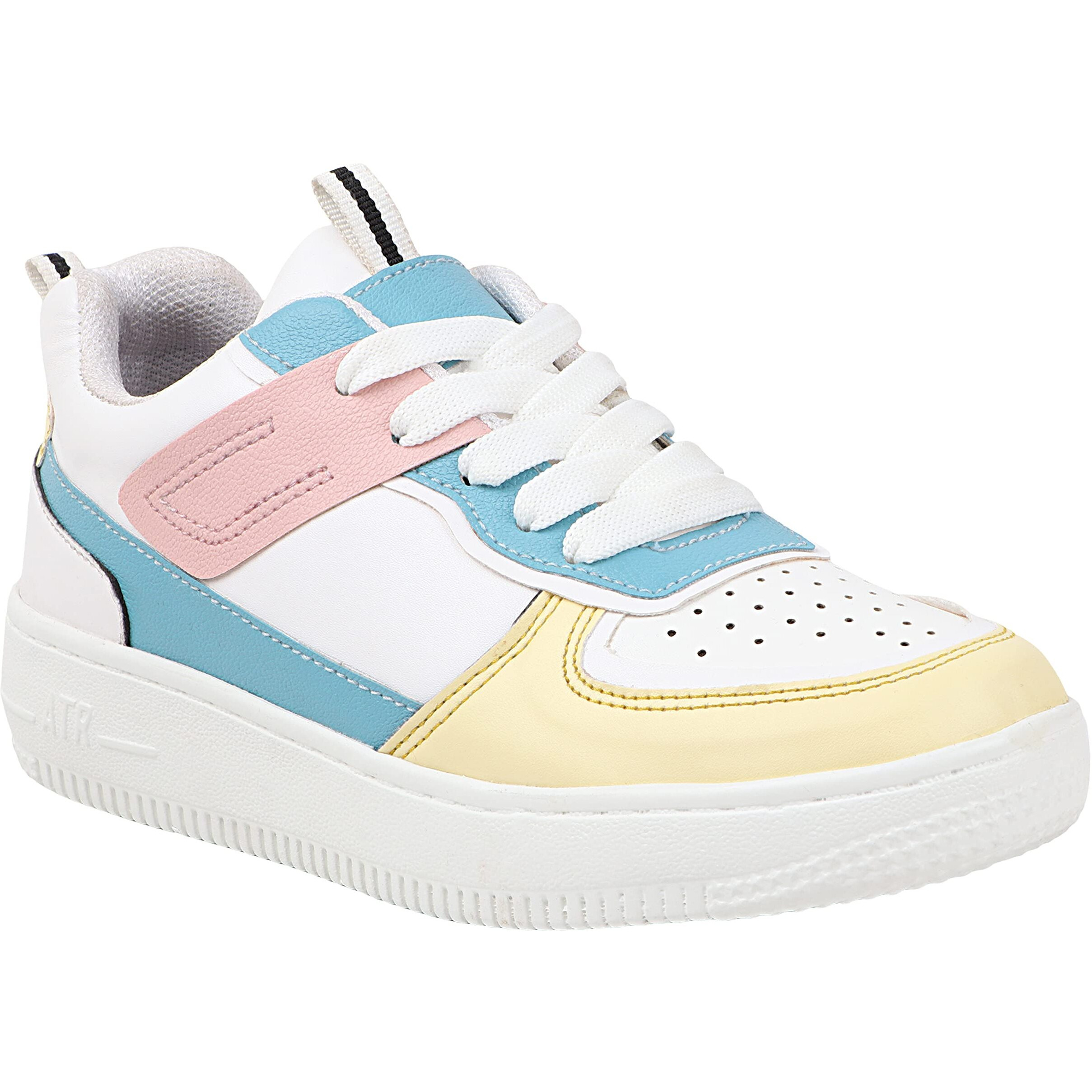 Shoetopia Women & Girls Casual Lace-Up Sneakers/Polo/White / Uk4