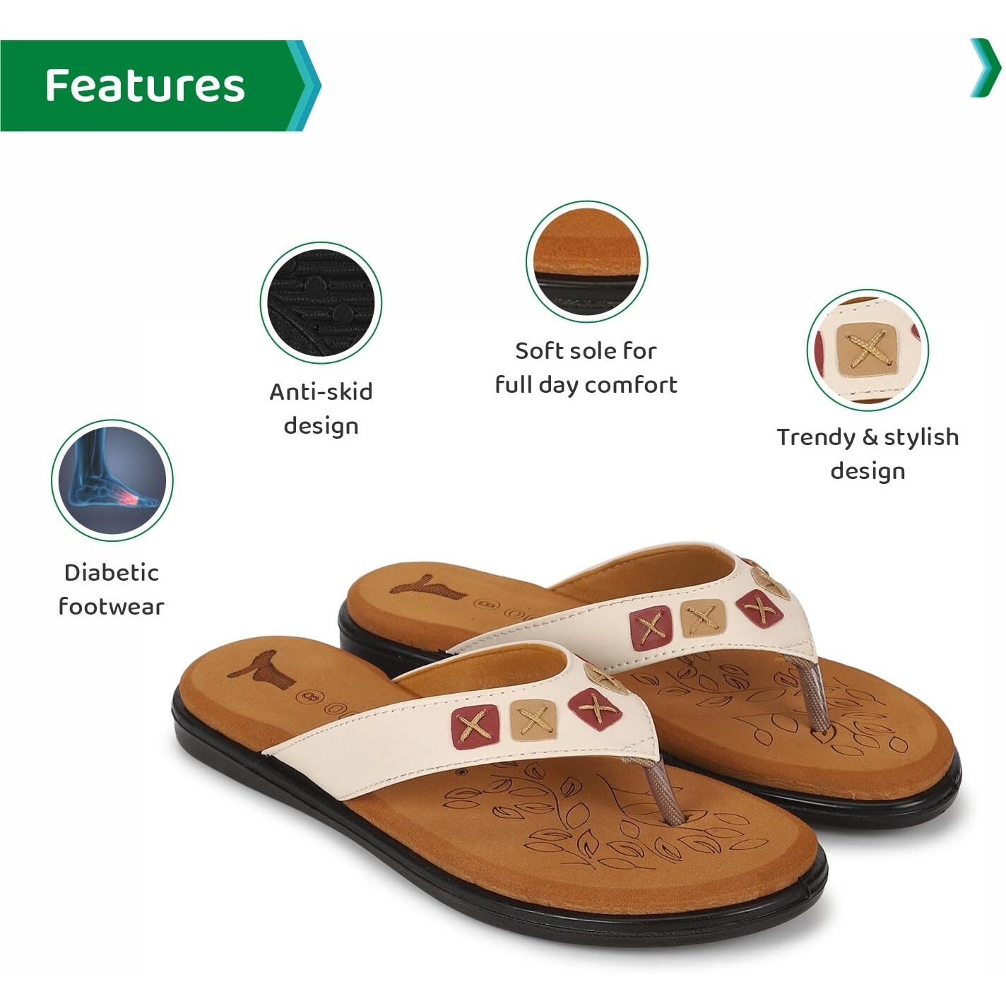 Ortho Joy Doctor Slipper For Women Fancy || Orthopedic Women's Fashion Slipper || Comfortable Slippers