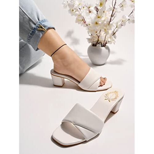 Shoetopia Girls Heel-311 White Heeled Sandal - 3 Uk (Girls-Heel-311-White)