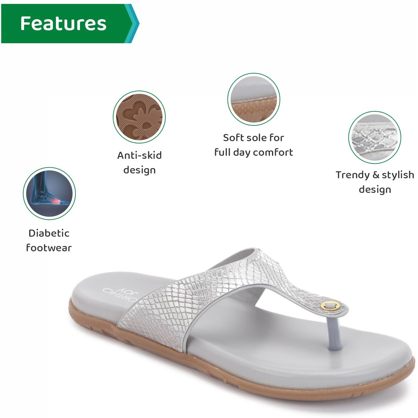 Ortho Joy Fancy Doctor Slippers || Comfortable Sandals For Women Stylish
