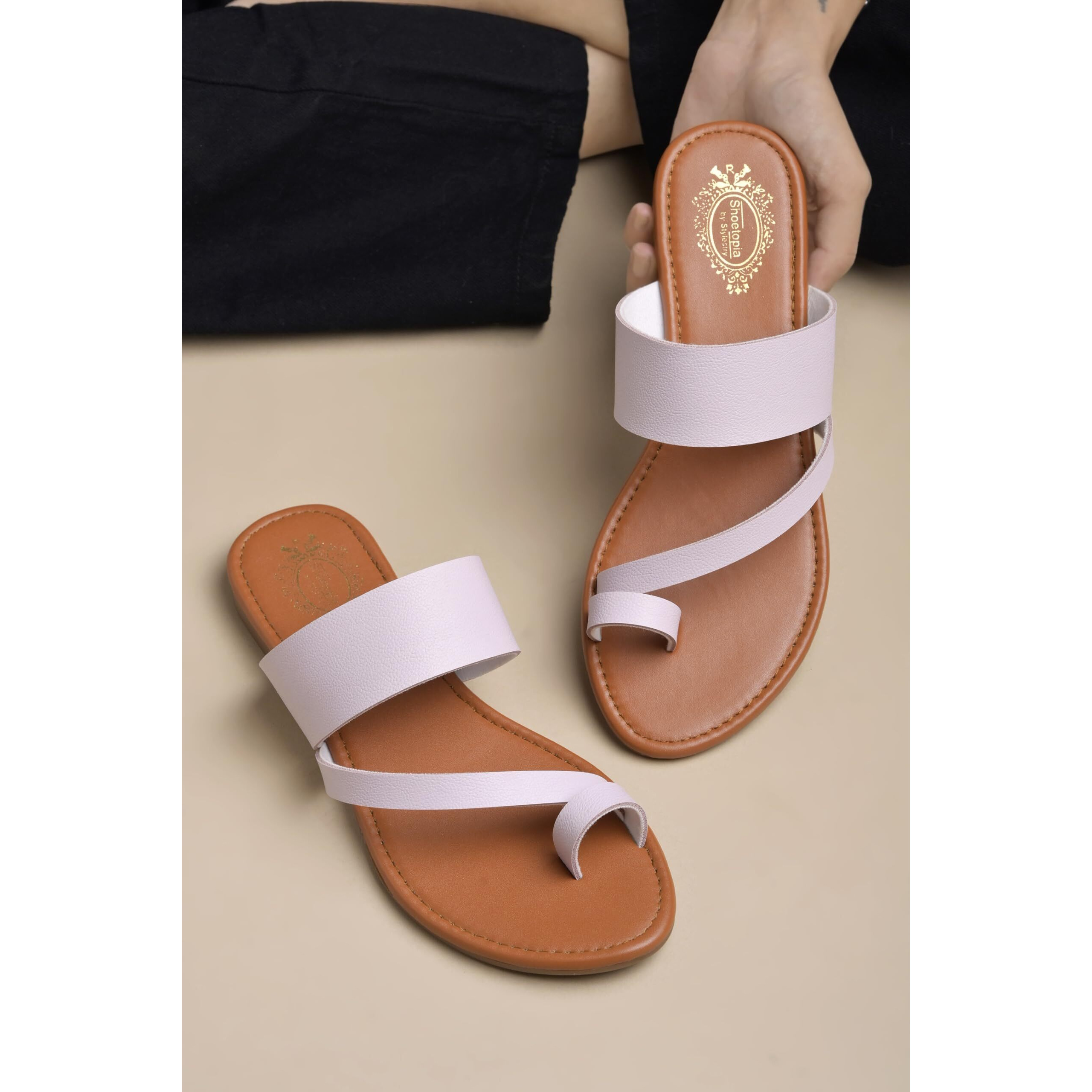 Shoetopia Women's Flat Sandal-5 Kids Uk (Rado-Mauve)-Eu38