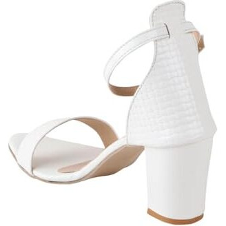 Shoetopia Girls Girls-Hn-1550 White Heeled Sandal - 4 Uk (Girls-Hn-1550-White)