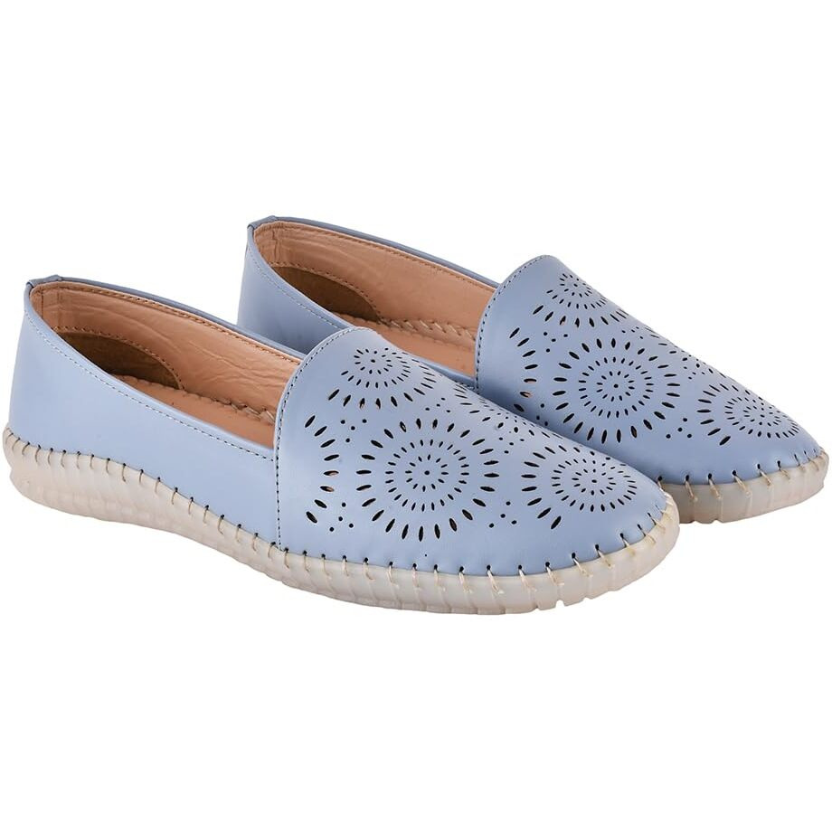 Shoetopia Girls Mission Blue Loafer - 3 Uk (Girls-Mission-Blue)