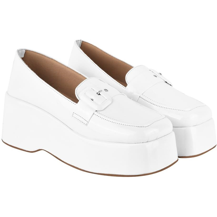 Shoetopia Girls L-2233 White Dress Shoe - 6 Uk (Girls-L-2233-White)