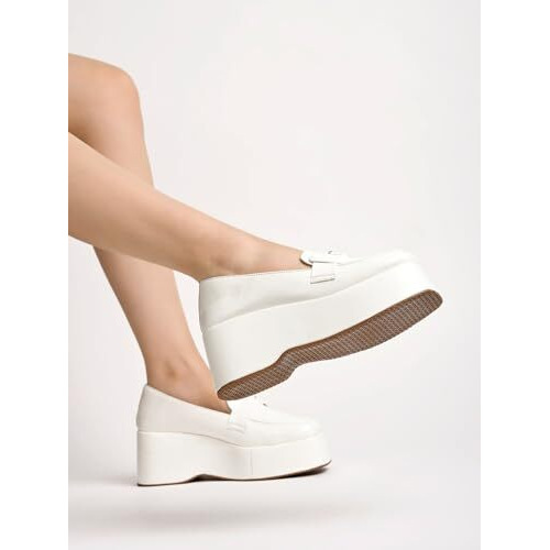 Shoetopia Girls L-2233 White Dress Shoe - 6 Uk (Girls-L-2233-White)