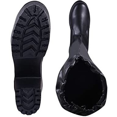 Shoetopia Women's Flat Boots-Eu36 /Uk3 /Black