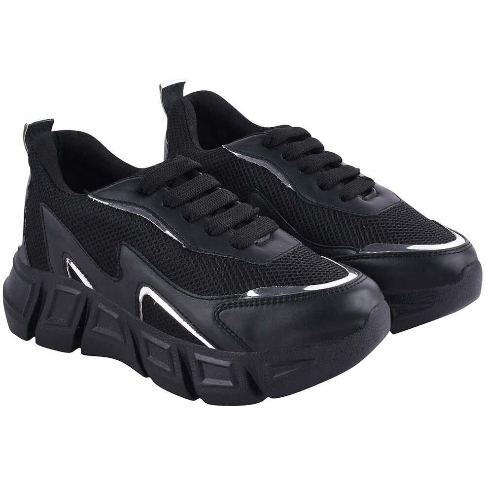 Shoetopia Girls S-6001 Black Casual Shoe - 5 Uk (Girls-S-6001-Black)