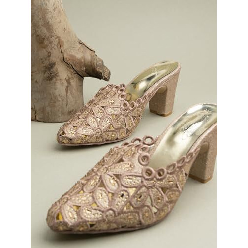 Shoetopia Girls Bantu-470 Pink Heeled Sandal - 8 Uk (Girls-Bantu-470-Pink)