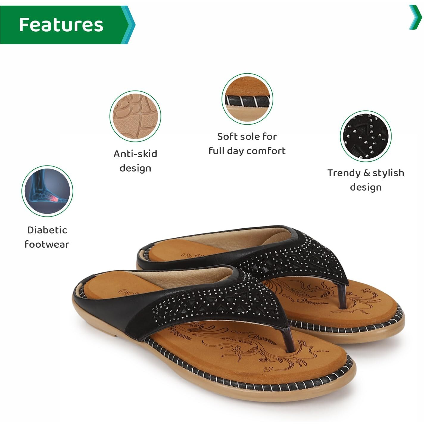 Ortho Joy Doctor Slipper For Women Fancy || Orthopedic Women's Slipper || Comfortable Slippers For Women